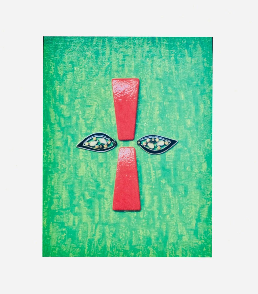 “Croce Insolita”  
By Pascale Lanfranchi                                          Mixed Media    [6485-6]                                                                 (8”x10”) (20,5 x 25,5cm)