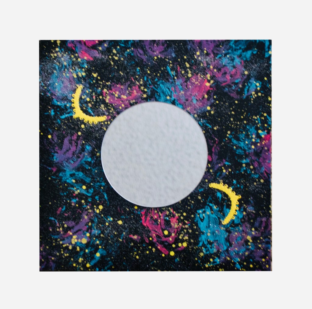 "Cosmic Vision"
Mixed Media Mirror                           By Pascale Lanfranchi                                                    (11”x11”) (28 x 28cm)