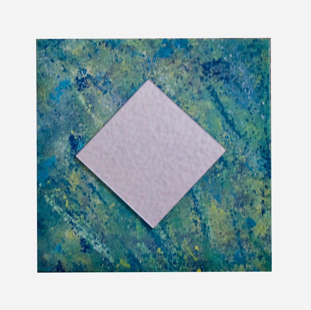 "Blue Escape"
Decorative Mirror   
By Pascale Lanfranchi                                                      (11”x11”) (28 x 28cm)