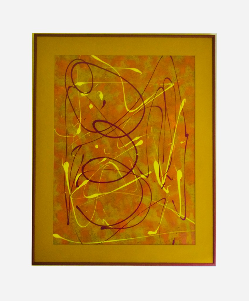 “Flowy Spirits”                                                            By Pascale Lanfranchi                                                  Acrylic Paint                                                                      (29”x23”) (73 x 58cm)