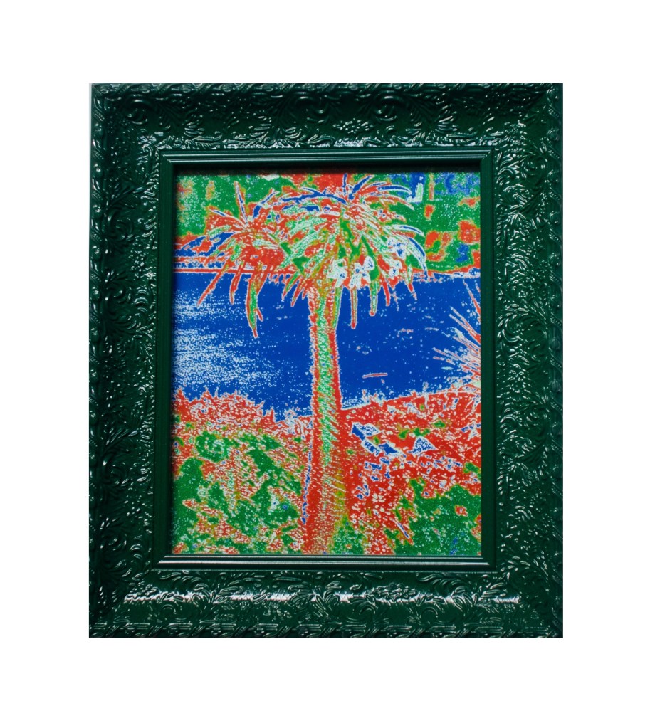 “Cali Nite”                                                                      By Pascale Lanfranchi                                                                                                  (13.5”x11.5”) (34 x 29cm)