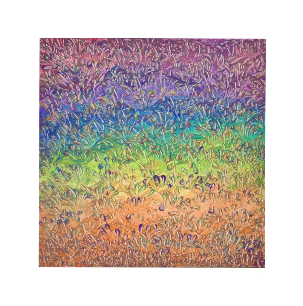 “Allegra”                                                                      By Pascale Lanfranchi                                          Acrylic Paint                                                                    (30”x30”) (76 x 76cm)