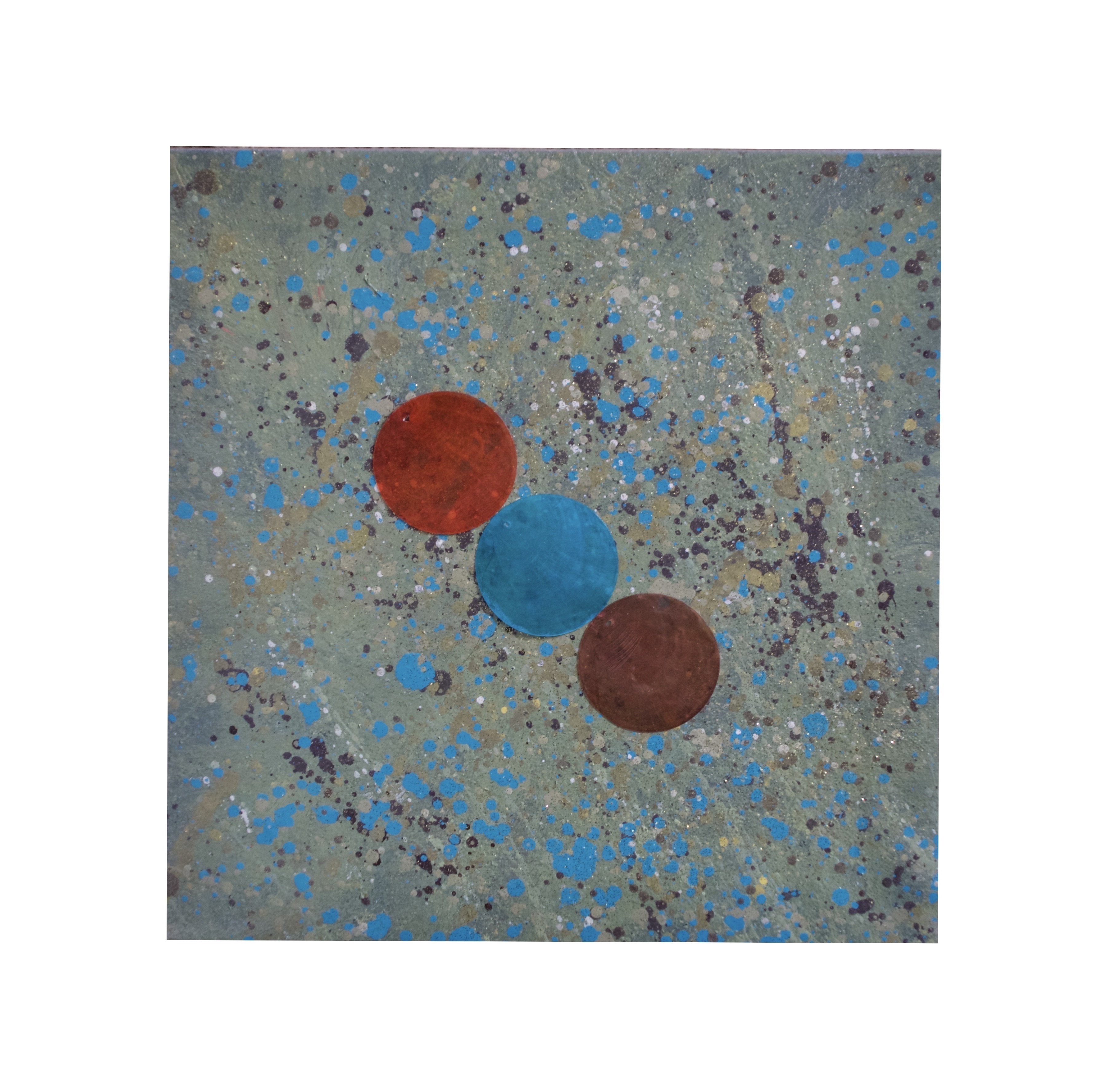 “Triumvirate” 
By Pascale Lanfranchi                                                            Mixed Media                                                                 (11”x11”) (28 x 28cm)