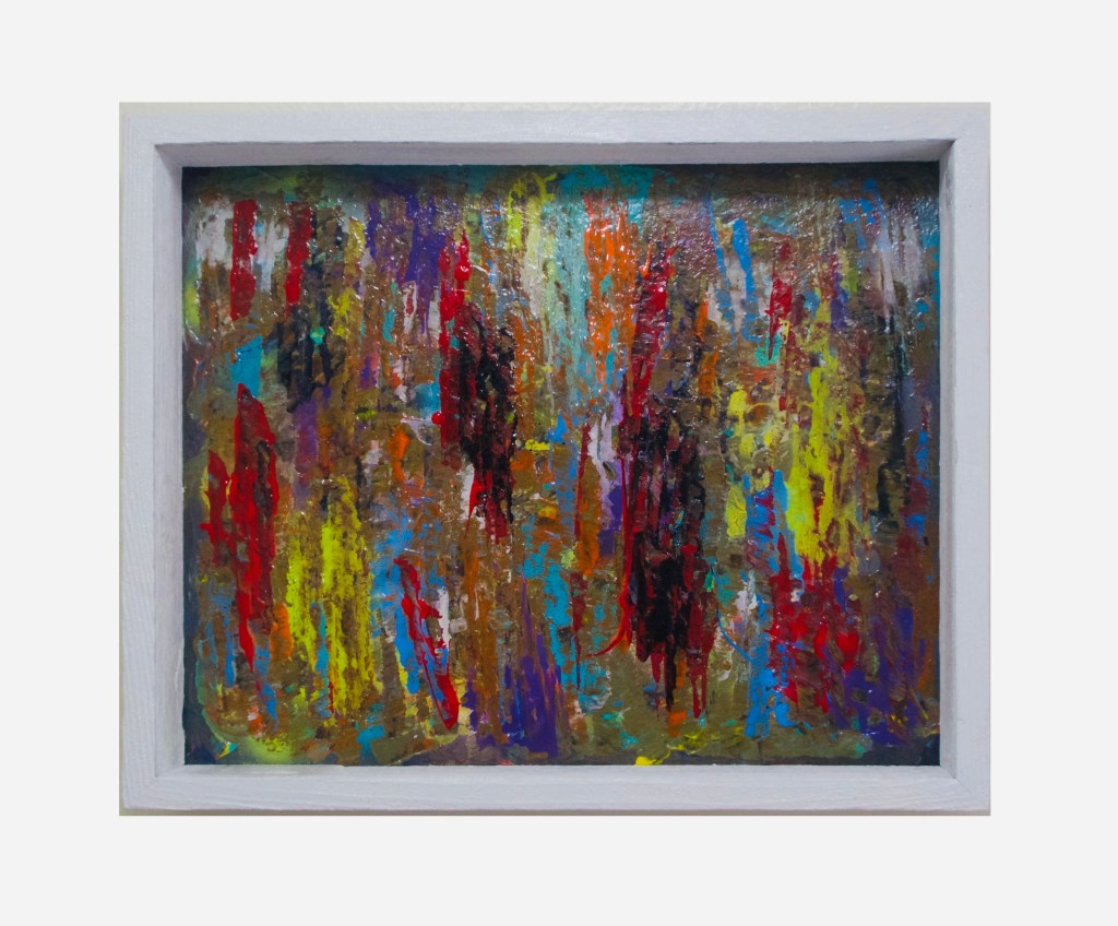 “Tumulte Majestueux” 
By Pascale Lanfranchi                                           Acrylic Paint                                                                         (17”x21”) (43 x 53cm)