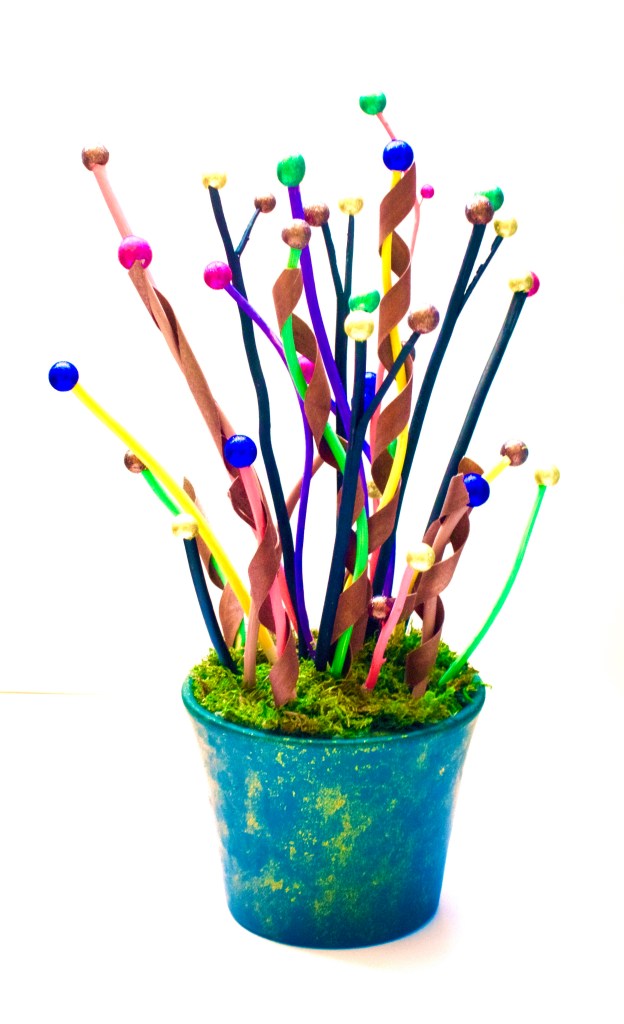 “Pianta Festiva”                                                                  By Pascale Lanfranchi                                                                    Mixed Media 